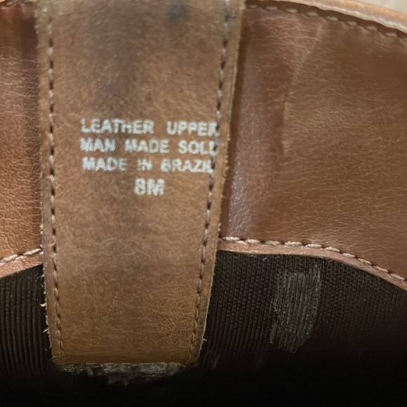 Matisse Brown Leather Studded Cowboy Boots size - 8M - Picture 5 of 7